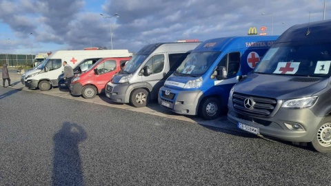 Z Bydgoszczy po raz piąty wyruszył konwój na Ukrainę organizowany przez Jacka Stielowa. Fot. Nadesłana