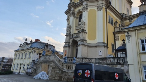 Dary zostały dowiezione m.in. do polskiej parafii we Lwowie/fot. nadesłane