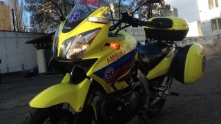 Bydgoski motoambulans już wyjechał z garażu. Błyskawicznie dotrze do pacjenta