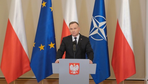 Prezydent Duda: NATO i UE odpowie na rosyjską brutalną agresję i nie pozostawi Ukrainy bez wsparcia