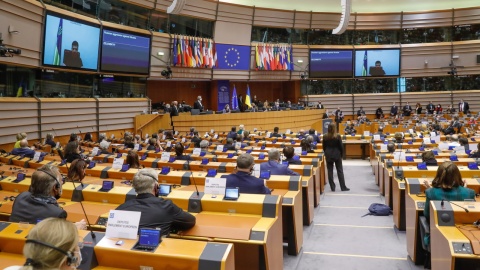 Prezydent Ukrainy w PE: teraz wy udowodnijcie, że jesteście z nami, że jesteście Europejczykami [wideo]