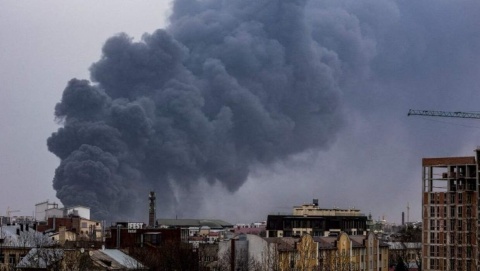 Wojna w Ukrainie: pięć ataków rakietowych na Lwów. Zginęli ludzie