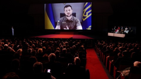 Rosjanie tworzą obozy jak naziści. Przemowa prezydenta Ukrainy w Cannes [wideo]