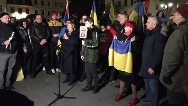 Dzisiaj wszyscy jesteśmy Ukraińcami. Manifestacja w Bydgoszczy