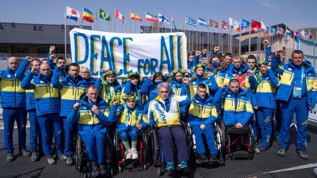 Igrzyska paraolimpijskie � Sportowcy z Ukrainy apelują o pokój na świecie