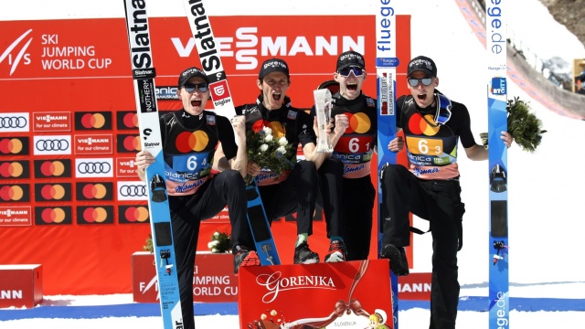 Skoki narciarskie - Polska czwarta w drużynówce w Planicy, wygrana Słowenii