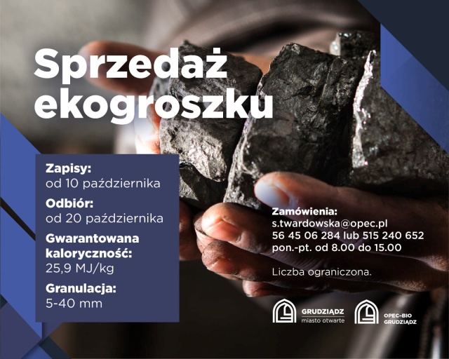 Grudziądz zajmie się dystrybucją węgla dla mieszkańców. Sprzeda im opał z ciepłowni