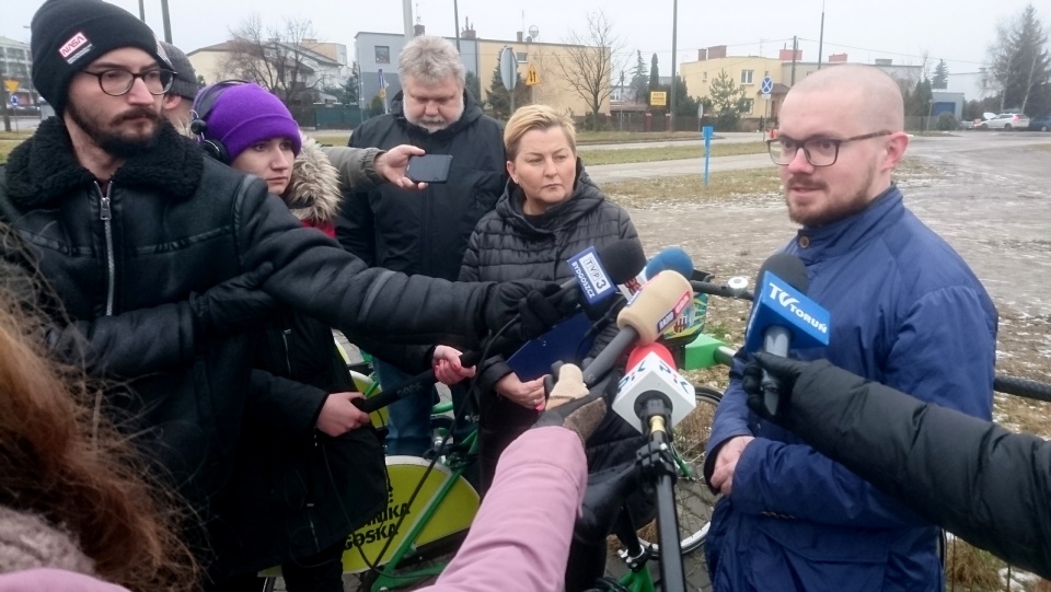 Konferencja przy jednej ze stacji TRM. Fot. Michał Zaręba