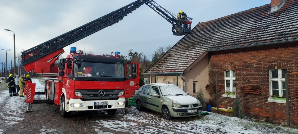 Interwencje strażaków po wichurze w regionie/fot. Bydgoszcz 998