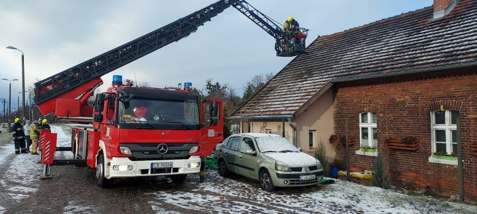 Interwencje strażaków po wichurze w regionie/fot. Bydgoszcz 998
