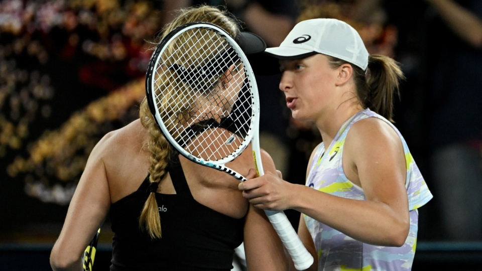 Iga Świątek na półfinale zakończyła udział w wielkoszlemowym turnieju Australian Open. EPA/DEAN LEWINS AUSTRALIA AND NEW ZEALAND OUT Dostawca: PAP/EPA.