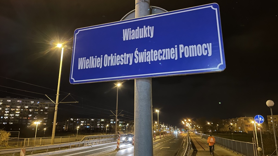 Tablica od strony Wzgórza Wolności. Fot. Tomasz Kaźmierski