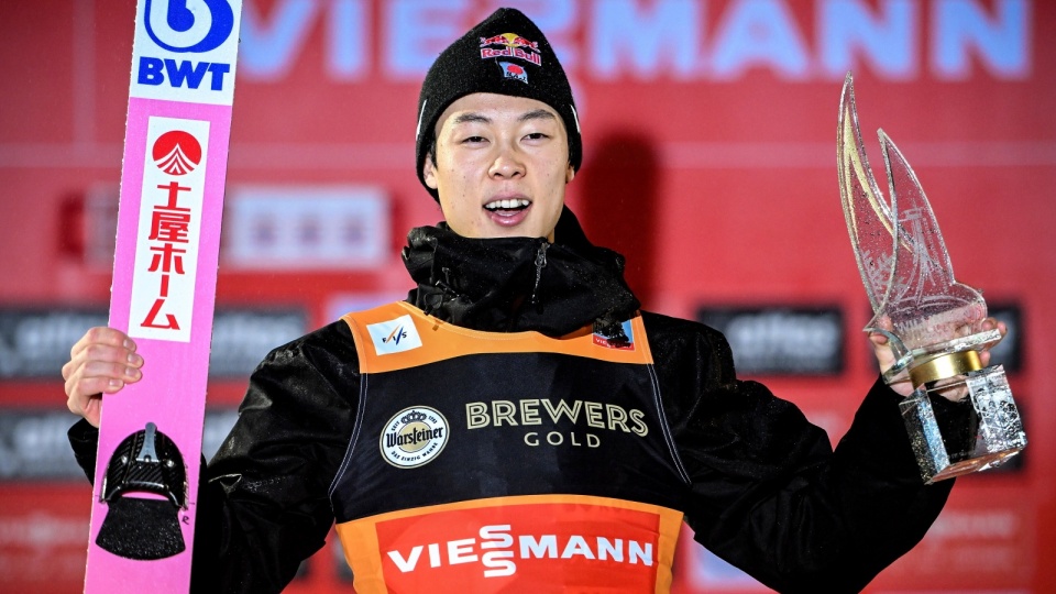 Zakończone po pierwszej serii zawody Pucharu Świata w Willingen wygrał Japończyk Ryoyu Kobayashi. Fot. EPA/SASCHA STEINBACH Dostawca: PAP/EPA.