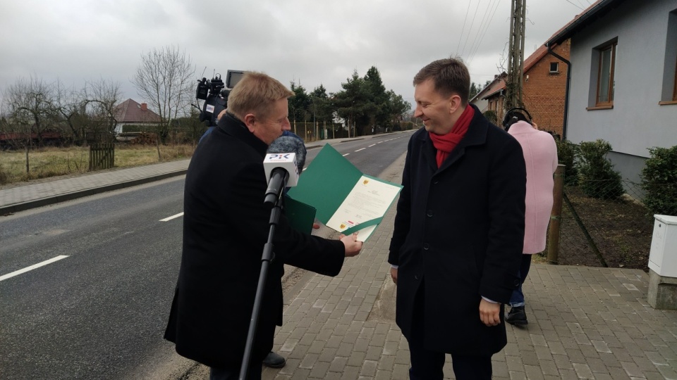 W piątek odbyło się uroczyste otwarcie drogi powiatowej 1003C Raciąż – Piastoszyn. Fot. Marcin Doliński