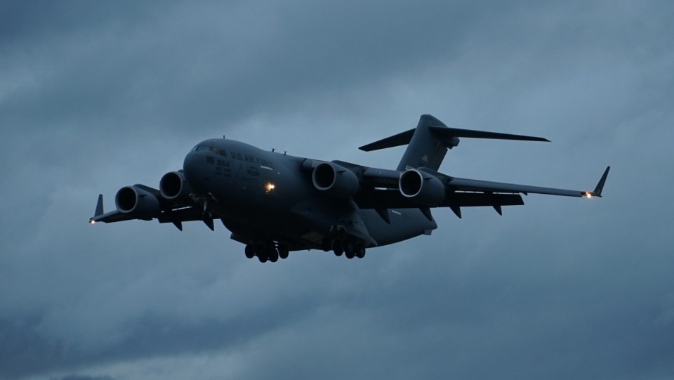 Boeing C-17 Globemaster na bydgoskim lotnisku/fot. nadesłane