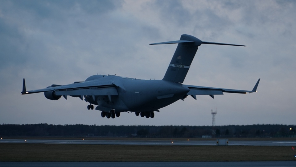 Boeing C-17 Globemaster na bydgoskim lotnisku/fot. nadesłane