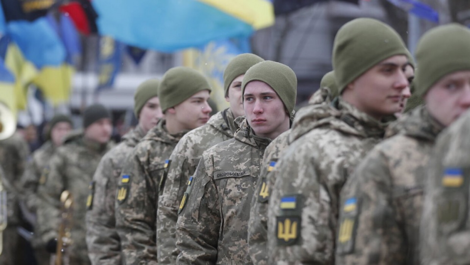 Żołnierze ukraińscy./fot. PAP/EPA/Zurab Kurtsikidze