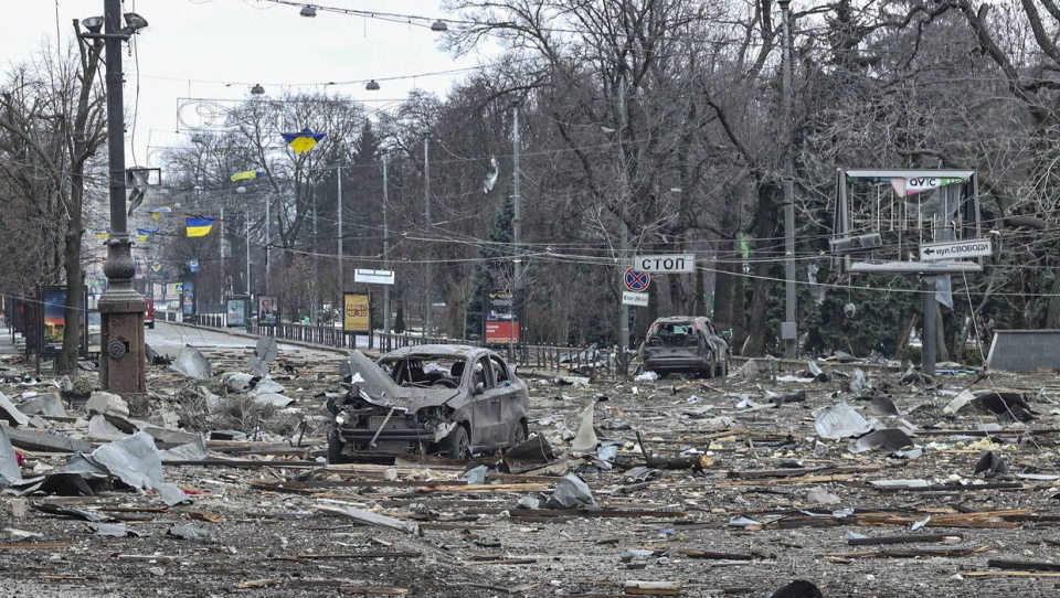 Charków po atakach na Rosjan/fot. PAP, EPA