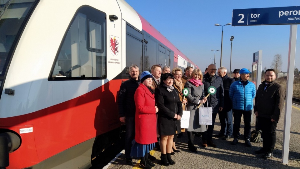 W poniedziałek w Tucholi miał miejsce uroczysty przejazd pociągu/fot. Marcin Doliński