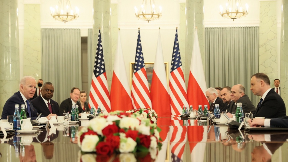 Spotkanie prezydentów USA i Polski w Pałacu Prezydenckim. Fot. PAP/Leszek Szymański