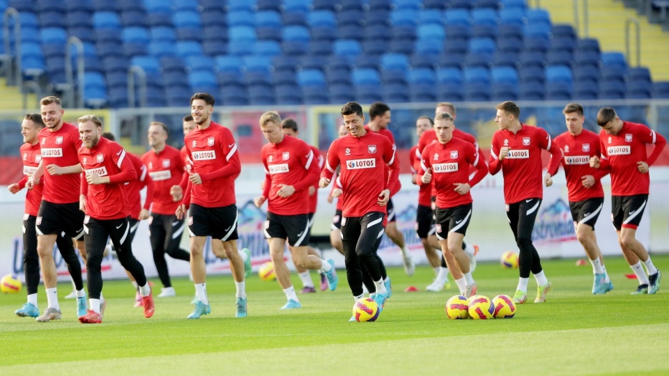 Poniedziałkowy trening kadry w Chorzowie. Fot. PAP/Zbigniew Meissner