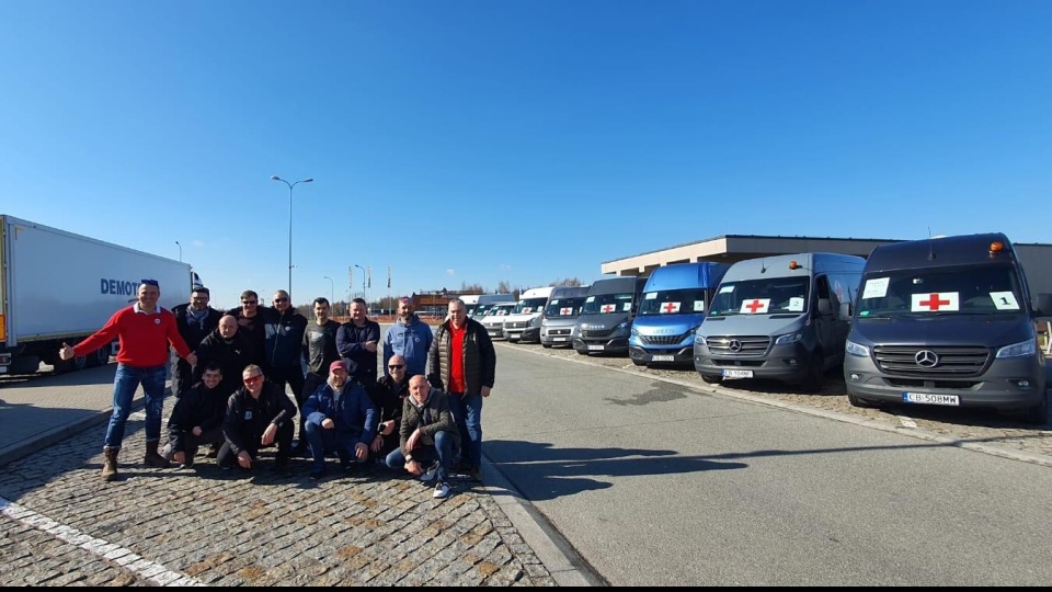 Kolejny Konwój Dobroci wyruszył we wtorek z Bydgoszczy do Lwowa/fot. nadesłane