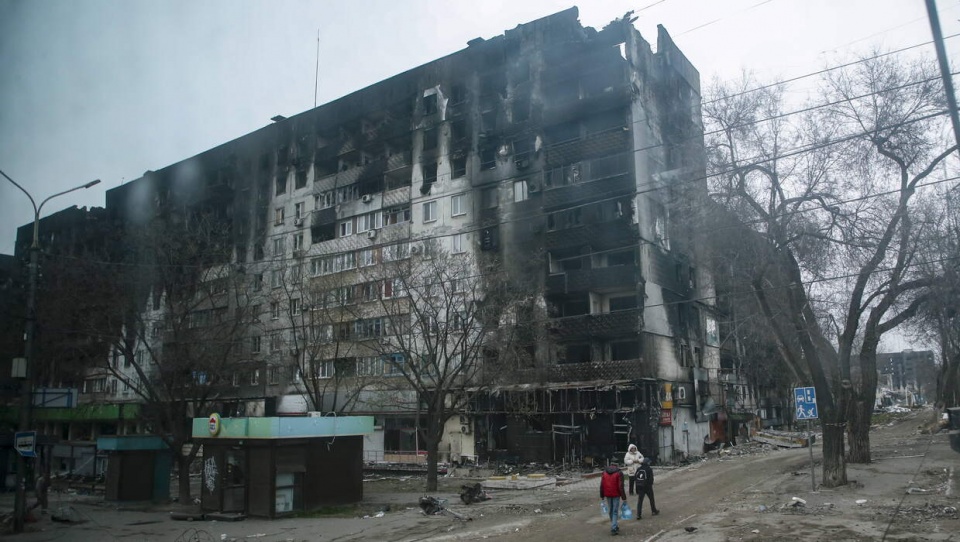 Zniszczony Mariupol/fot. PAP, EPA