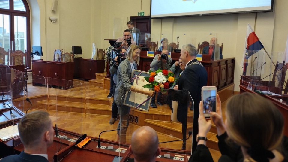 Laur Mariana Rejewskiego - za wybitne osiągnięcia uzyskane do 35. roku życia - odebrała lekkoatletka, złota i srebrna medalistka ostatnich Igrzysk - Iga Baumgart-Witan/fot. Maciej Wilkowski