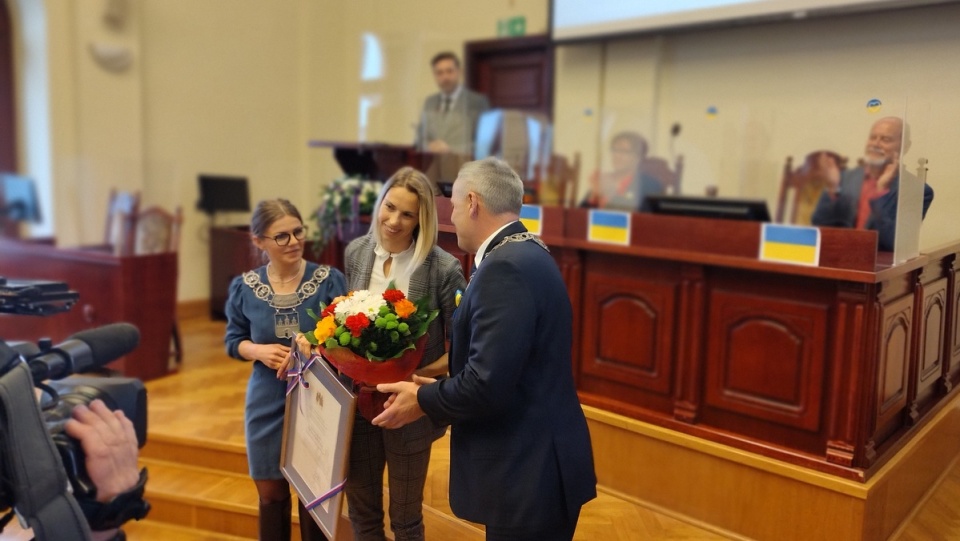 Laur Mariana Rejewskiego - za wybitne osiągnięcia uzyskane do 35. roku życia - odebrała lekkoatletka, złota i srebrna medalistka ostatnich Igrzysk - Iga Baumgart-Witan/fot. Maciej Wilkowski