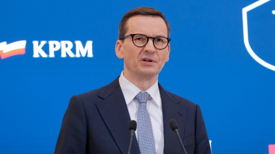 – Ochronimy naszą gospodarkę i Polaków przed tym krokiem Rosji - powiedział we wtorek w Berlinie premier Mateusz Morawiecki. Fot. PAP/Mateusz Marek