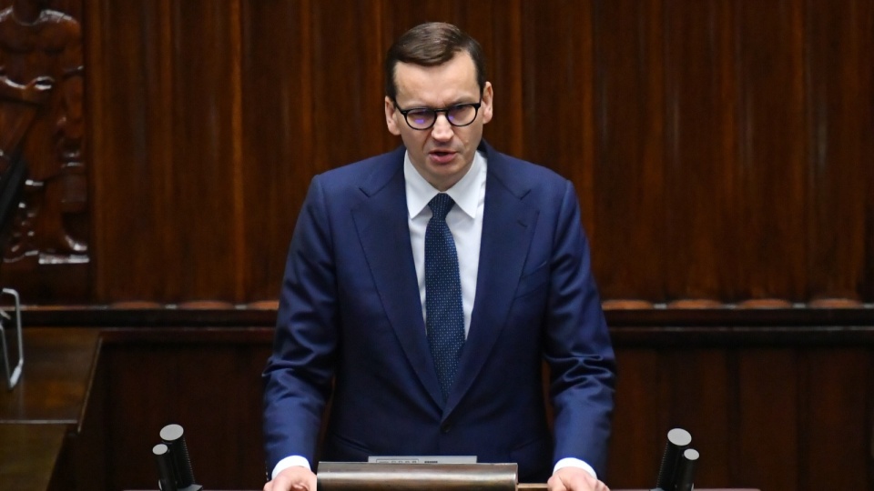 Z szantażem gazowym Rosji, z tym pistoletem przystawionym do głowy poradzimy sobie tak, aby Polacy tego nie odczuli - mówił premier Mateusz Morawiecki. Fot. PAP/Piotr Nowak