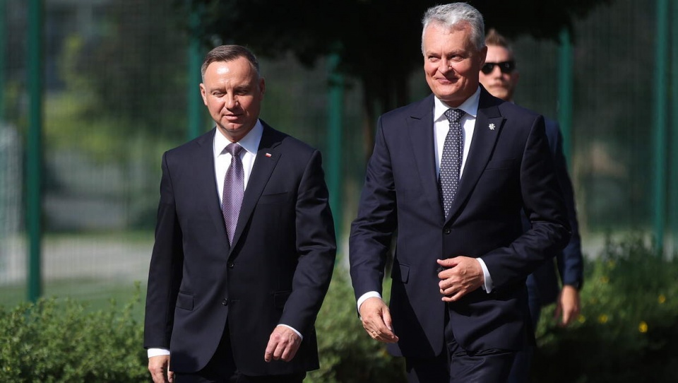 Prezydent Andrzej Duda i prezydent Gitanas Nauseda./fot. PAP/Łukasz Gągulski