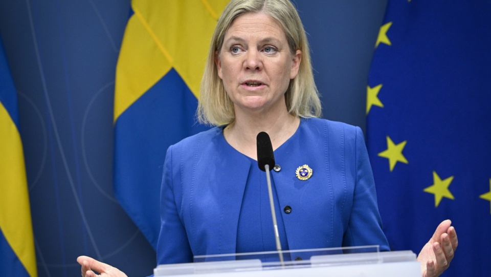- Zdecydowaliśmy się poinformować NATO, że chcemy dołączyć do Sojuszu - przekazała w poniedziałek premier Szwecji Magdalena Andersson/fot. PAP/EPA