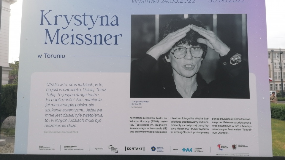 Wystawa „Krystyna Meissner w Toruniu” otwarta została podczas trwającego 26. Międzynarodowego Festiwalu Teatralnego Kontakt w Toruniu. Fot. Iwona Muszytowska-Rzeszotek