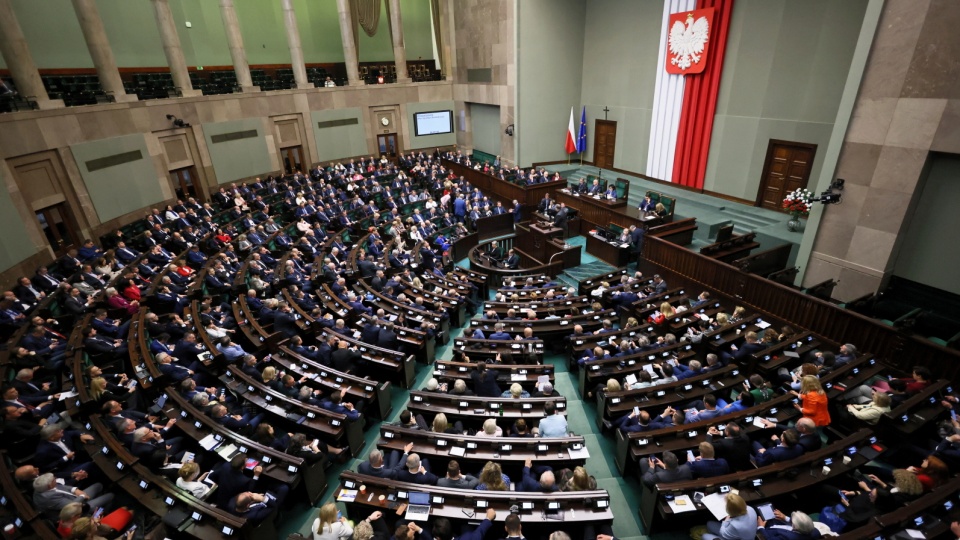 Sala plenarna Sejmu RP. Fot. PAP/Leszek Szymańsk