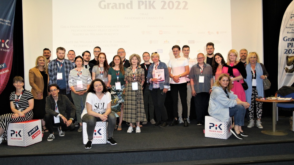 Uczestnicy Konkursu Artystycznych Form Radiowych Grand PiK 2022./fot. Janusz Wiertel