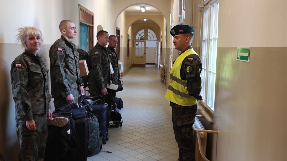 Pierwsza grupa żołnierzy dobrowolnej zasadniczej służby wojskowej szkoli się od tygodnia w Chełmnie/fot. nadesłane