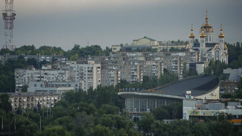 Widok na Mariupol. Fot. PAP/EPA