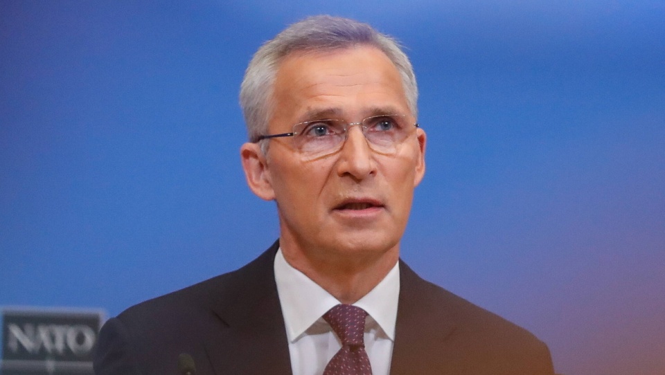 - Cele Rosji sięgają poza Ukrainę - przypomniał w środę sekretarz generalny NATO Jens Stoltenberg na konferencji prasowej w Brukseli/fot. PAP, EPA