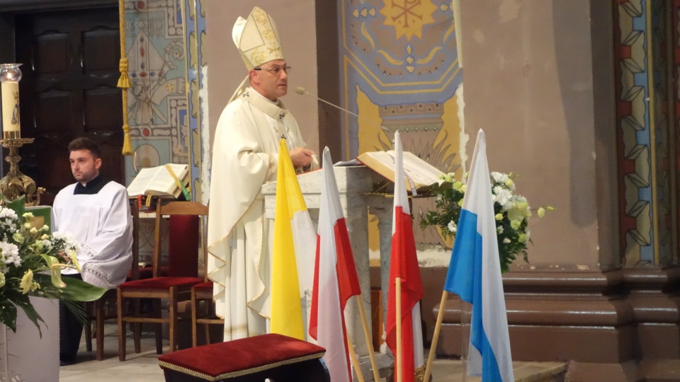 Wygłaszający homilię prymas Polski arcybiskup Wojciech Polak . Fot. Michał Zaręba