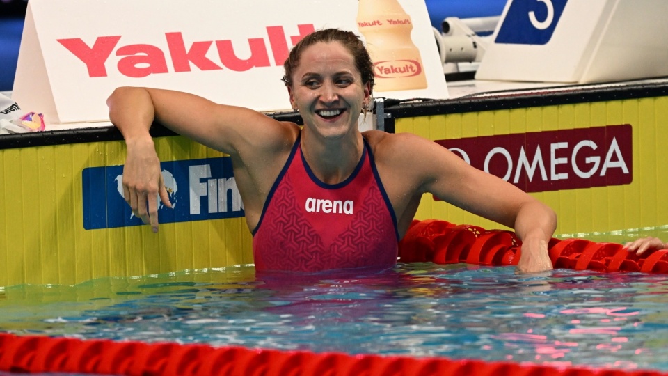Katarzyna Wasick zdobyła swój pierwszy medal mistrzostw świata na długim basenie. Fot.: World Aquatics Championship/PAP