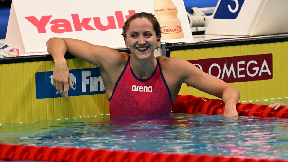 Katarzyna Wasick zdobyła swój pierwszy medal mistrzostw świata na długim basenie. Fot.: World Aquatics Championship/PAP