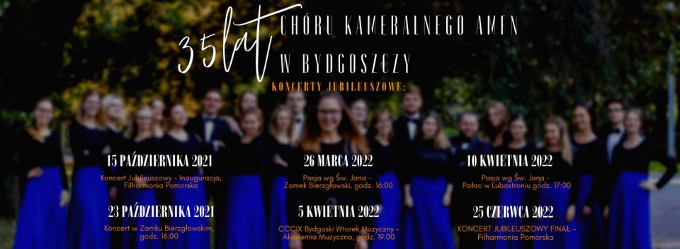35 lecie Chóru Kameralnego Akademii Muzycznej Fot. plakat