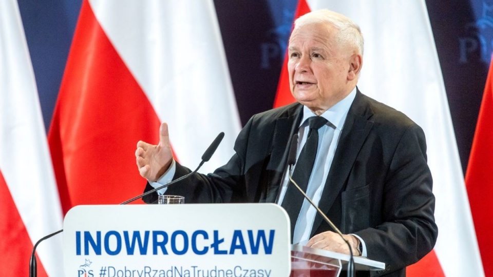 Jarosław Kaczyński w Inowrocławiu/fot. Tytus Żmijewski, PAP