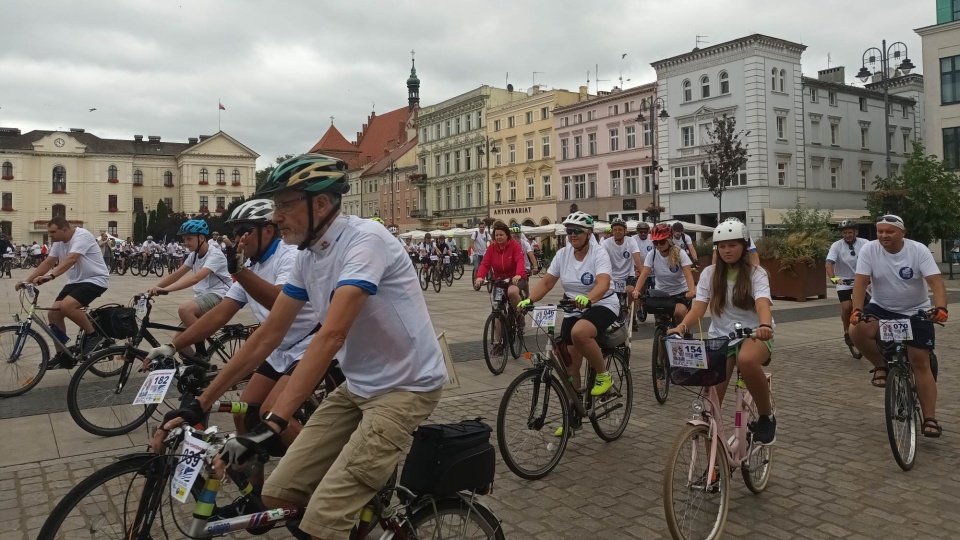 Rajd Opiekuna Podróżników wyruszył ze Starego Rynku w Bydgoszczy/fot. Monika Siwak