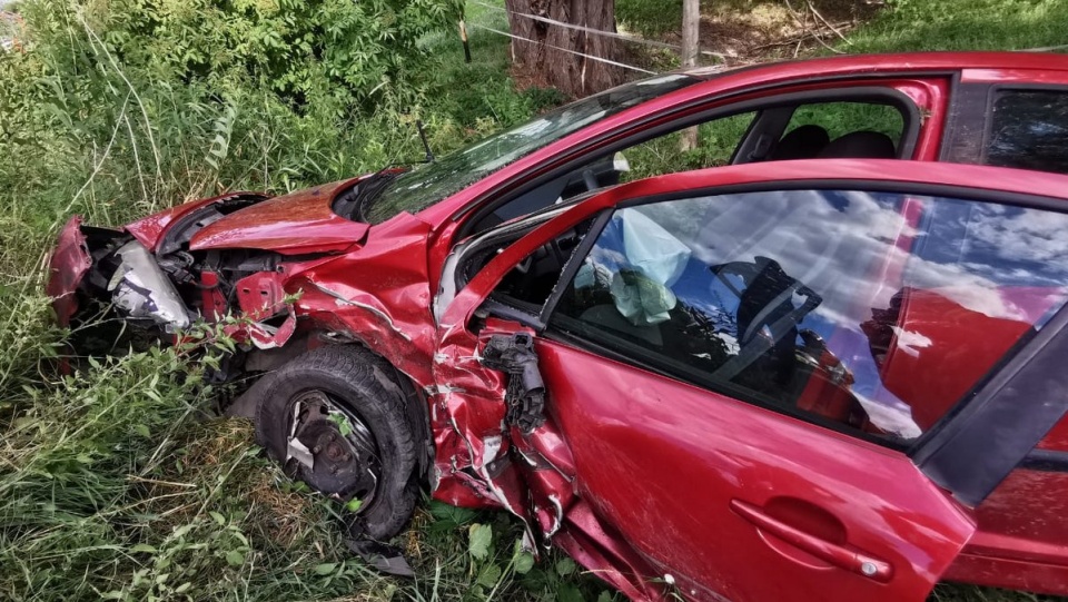 Wypadek w Sosnówce pod Grudziądzem/fot. PSP Grudziądz, Facebook