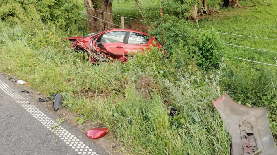 Wypadek w Sosnówce pod Grudziądzem/fot. PSP Grudziądz, Facebook