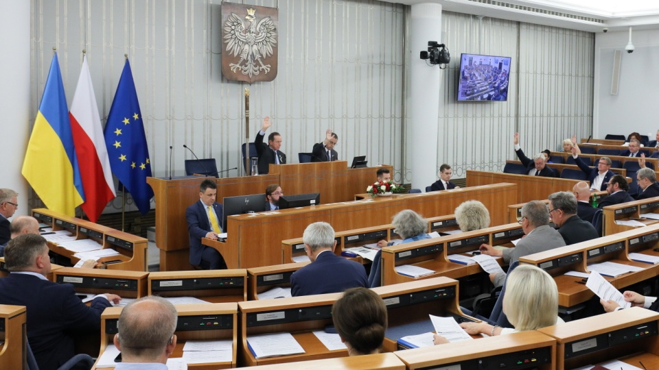 Głosowanie w Senacie. Fot. PAP/Paweł Supernak