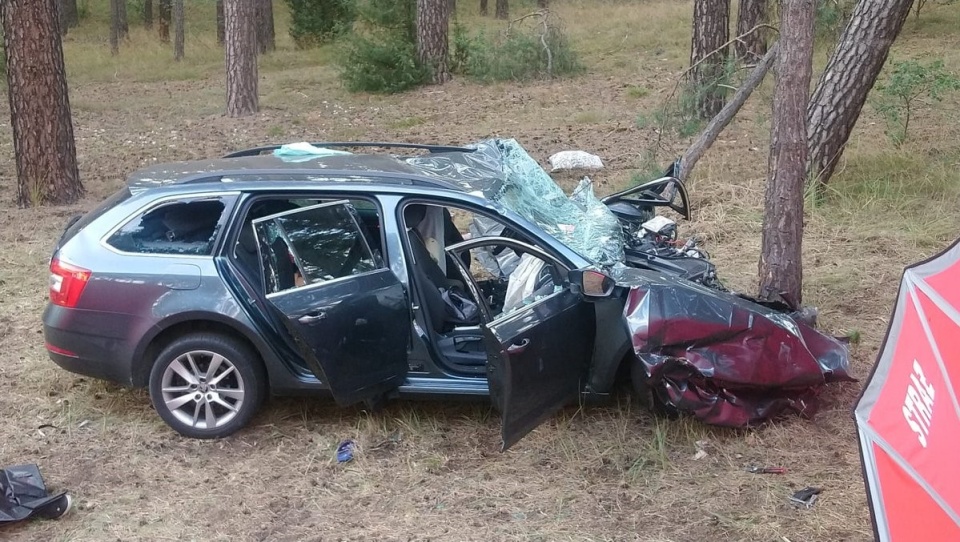 Tragiczny wypadek w Emilianowie. Nie żyją trzy osoby, w tym dwoje dzieci/fot. Policja