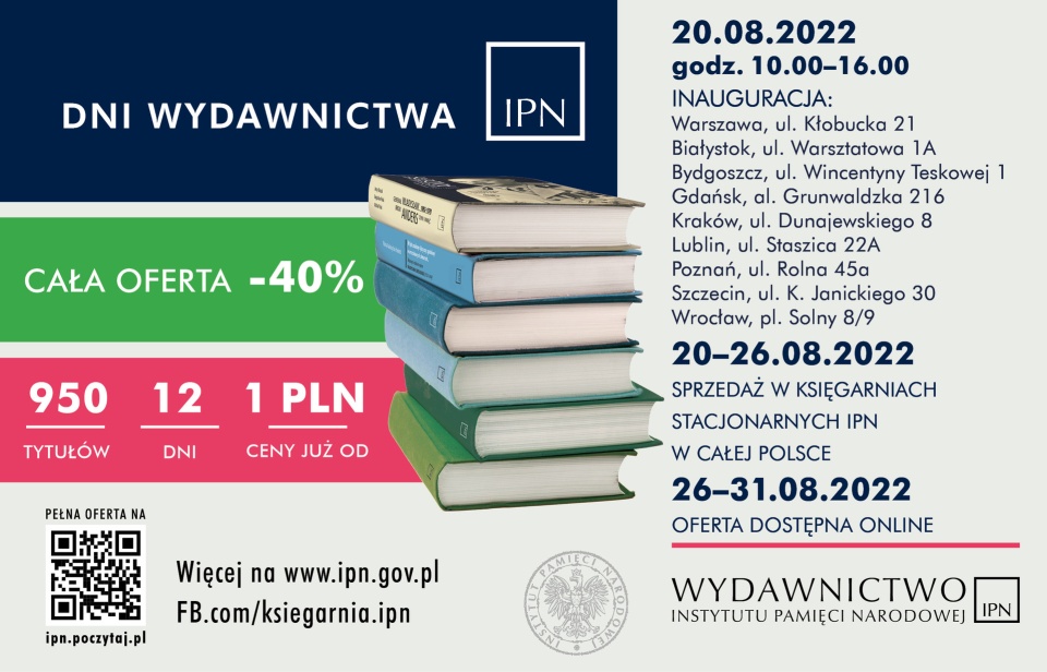 Plakat Dni Wydawnictwa Instytutu Pamięci Narodowej